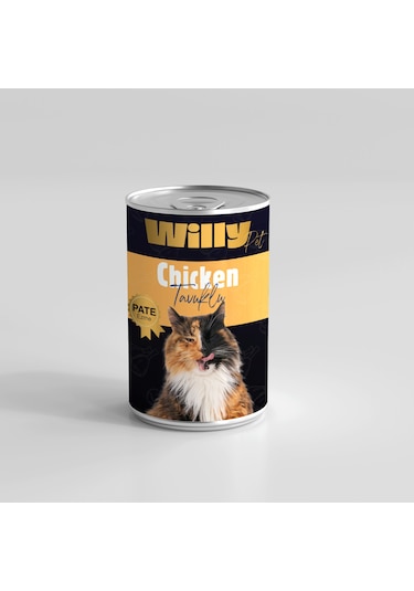 Willypet Pate Tavuk Etli Yetişkin Konserve Kedi Maması 20 x 400 G