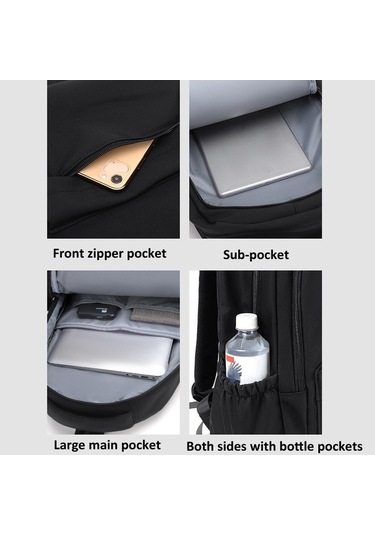 Novahub Yenidoğan Tasarım Solid Color Backpack Teenager School Bag Travel Shoulder Bag For Men Women White Beyaz