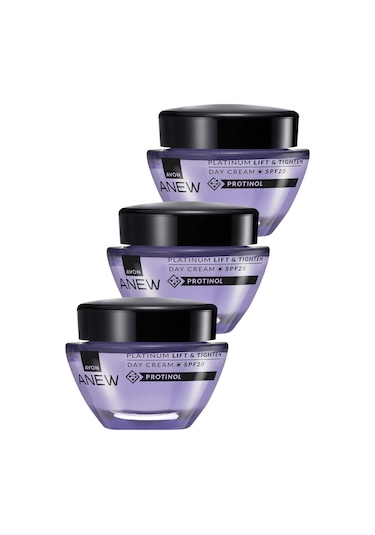 Avon Anew Platinum Lift & Tighten Gündüz Kremi SPF20 3 x 50 ML