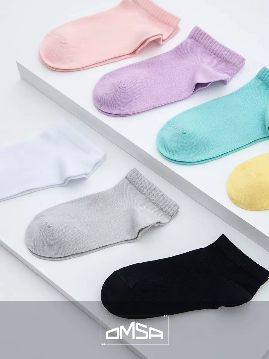 Omsa Pamuklu Kısa Yaz Çorapları 12 Çiftlik Set 145840207 Beyaz