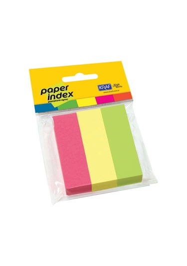 Kraf Kağıt Index 25X76Mm 3 Renk X 100 Sy 2576