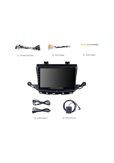 Opel Astra K 2015+ Multimedya Navigasyon Usb Kamera Carplayer 6 Ram