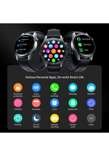 Cbtx Joyroom Jr-fc2 Klasik Serisi 1.32" Akıllı Saat (İthalatçı Garantili)