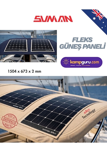 Sunman 175 Wp Flex Solar Panel - Esnek Güneş Enerji Paneli