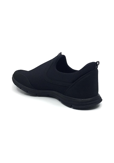 Taşpınar Frz Yazlık Ortopedik Rahat Esnek Erkek Spor Bağsız Ayakkabı 40-47 Siyah