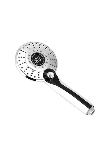 Led Dijital Ekran Duş Başlığı Banyo Tapware Üç Renkli Sıcaklık Kontrolü Duş Püskürtücü