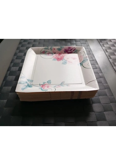 Tverskie Tarelki Tek Kullanımlık Kağıt Tabaklar 331757220 100 adet