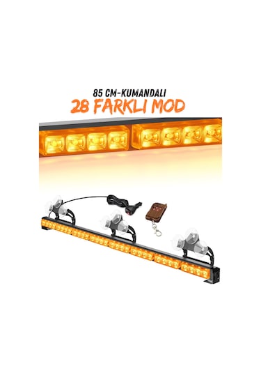 Tepe Led Bar Led Off Road 12-24v 85 Cm Turuncu