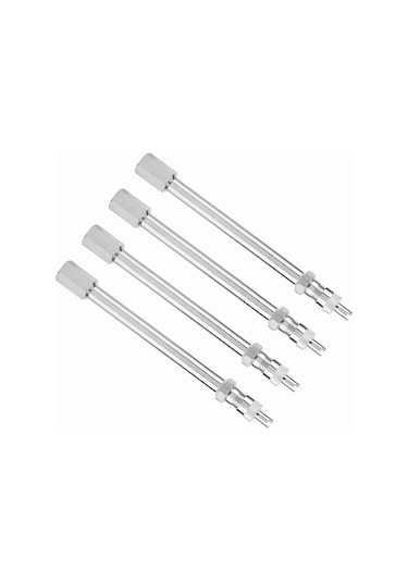 Yaleker Kamyon, Otobüs, Kamyonet İçin 100mm Krom Lastik Valfi Uzatıcı Çift Tekerlek Adaptörü 4 Adet - Kolay Enflasyon, Dayanıklı Malzeme