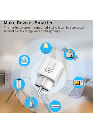 Moveevo Ev Akıllı Soketi Homekit Uyumlu 16a 3500w, Zamanlama Ve Akım Korumalı, Wi-fi İle Uzaktan Kontrol Edilebilir, Avrupa Standartı Moveevo Ev Akıllı Soketi Homekit Uyumlu 16a 3500w, Zamanlama Ve Akım Korumalı, Wi-fi İle Uzaktan Kontrol Edilebilir, Avrupa Standartı