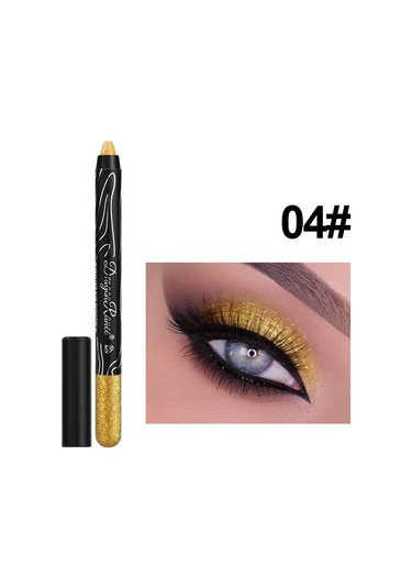 1 Adet Metalik Mor Göz Farı Kalem Glitter İpekböceği Astar Kalem Fosforlu Uzun 04 01