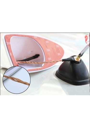 Her Araca Uygun Beyaz Shark Köpek Balığı Balina Tavan Anteni