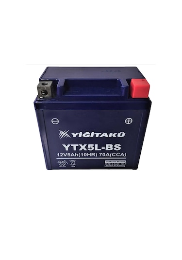 Yiğit Akü 12 Volt 5 Ah Amper YTX5L Motosiklet Aküsü