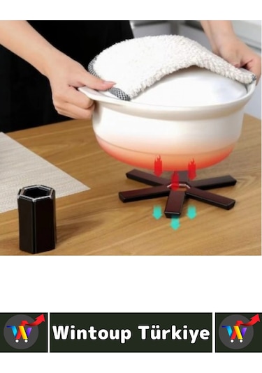 Yüksek Isıya Dayanıklı Kaymaz Yapışmaz Tencere Tava Masa Tezgaha Zarar Vermez Katlanabilir Nihale Çok Renkli