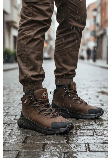 Kahve Nubuk Su Geçirmez Unisex Outdoor Bot G2041 G Kahve Nubuk