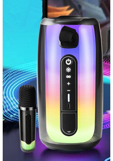 Pluse 7 Mikrofonlu Rgb Kablosuz Hoparlör - Beyaz