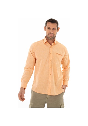 Arma Erkek Uzun Kollu Regular Fit Keten Gömlek Y25485117101 Turuncu Arma Erkek Uzun Kollu Regular Fit Keten Gömlek Y25485117101 Turuncu