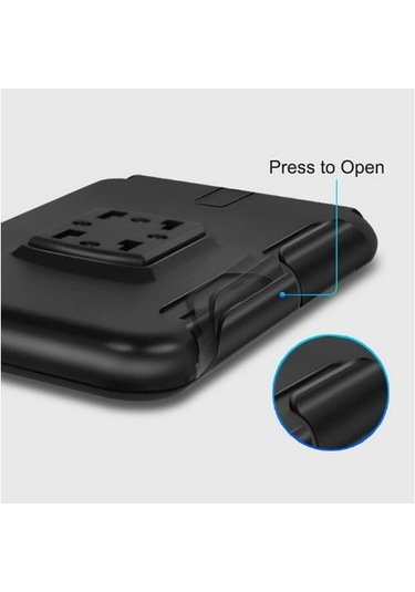 Voguecode Bisiklet Telefon Kılıfı Montajı 360 Su Geçirmez Siyah Var Havalandırma Zc1q9e