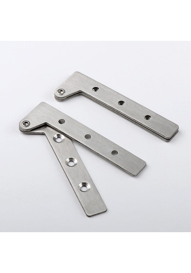 Homyl 2pcs Paslanmaz Çelik Görünmez Katlanır Raf Menteşeleri M