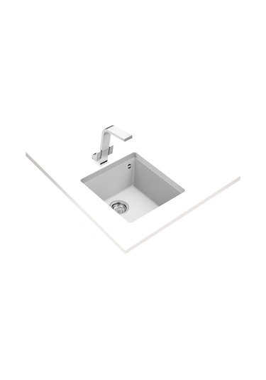 Teka Square 40.40 Tg Tek Hazneli Tegranite+ Eviye - Arctic White - 115230029