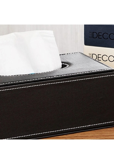 Mavi Orta Doku Tutucu Ev Islak Mendil Saklama Kutusu Masaüstü Tuvalet Kağıdı Saklama Kutusu Peçete Dispenseri Plastik Doku Kutusu