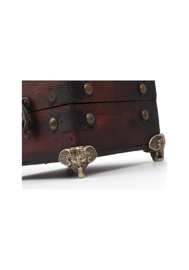 Flybuy Bosphorusboutique Vintage Takı Sandığı, Plastik, 4 Adet, Bronz Bacak, 28x23mm, Antika Dekorasyon -