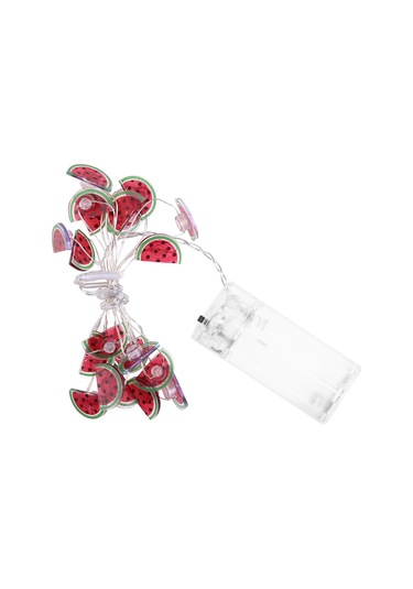 Hombey Küçük Odalar İçin 20 Led Pembe Karpuz Desenli Sabit Aydınlatma Bakır Tel Işık Zinciri Pil Dahil Değil Diğer