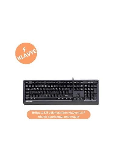 A4Tech FSTYLER FK10 Usb Kablolu Multimedya F Klavye