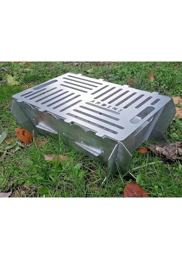 Lazer Mangal Portatif Pratik Katlanabilir 41x25 Cm Çok Renkli