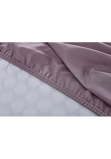 Colourful Fitted Çarşaf Tek King Size - Lila