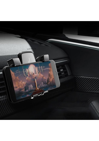 Evrensel Araba Hava Çıkışı Dağı Yerçekimi Telefon Tutucu Standı Dönebilen Metal Braket