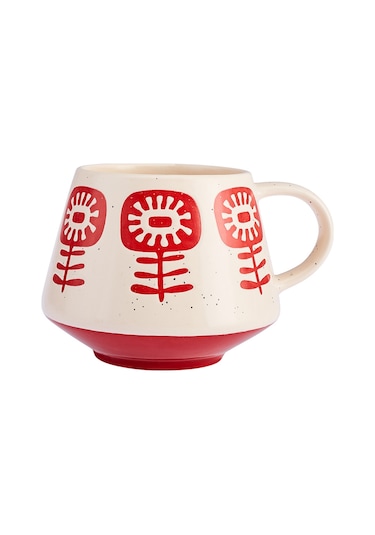 Emsan Ethnic Grass Kupa 480 ML Bordo