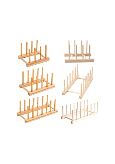 Fosenze Bambu Ahşap Çamaşır Kurutma Rakası - Çok Amaçlı, Bölümlü, Kurutma Ve Depolama İçin Ev Gereci Diğer