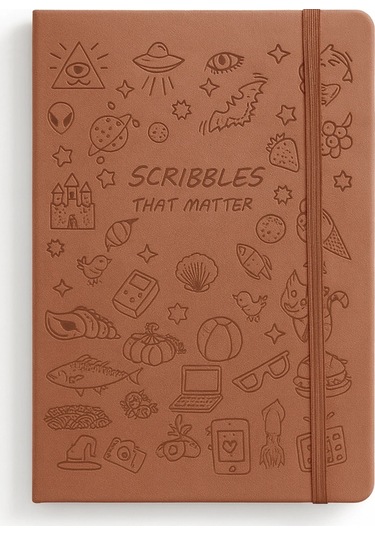 Deri Ajanda Günlük Not Defteri Notebook Kahve Kahve