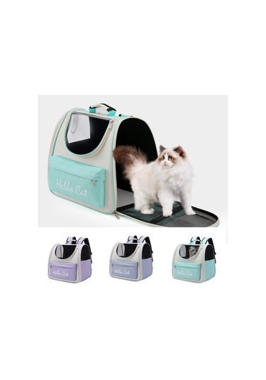Samdoo 7.5kg'a Kadar Kedi Taşıma Çantası, 40l Hacimli Soluklu Pvc+oxford, Omuz Ağrısı Azaltıcı Ayarlanabilir Askılı, Gri Tüy Alma Tırmığıyla Pembe Set