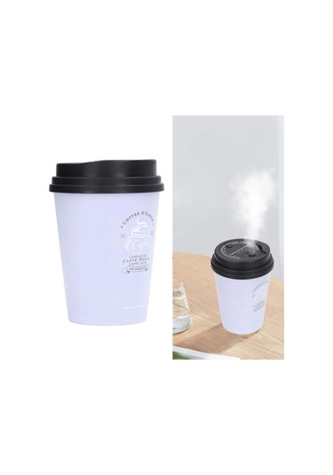 Konesam 300ml Usb Nemlendirici, Kahve Fincan Deseni, Otomatik Kapatma, Sessiz Çalışma, Taşınabilir Masaüstü Ve Araç İçin Mor