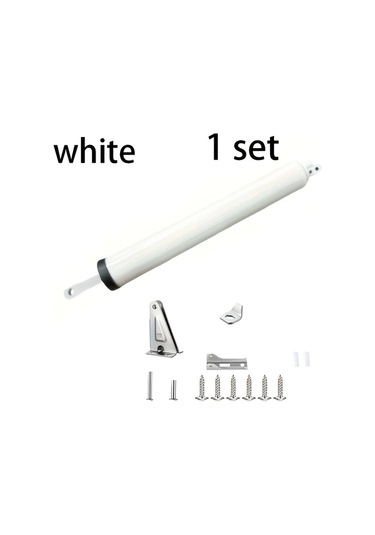 Chuangyinshop Beyaz 1 Adet Ağır Hizmet Rüzgara Dayanıklı Kapı Kapatıcı Ayarlanabilir Hız Yumuşak Kapanma Dokunmatik Ve Uzaktan Kumandalı