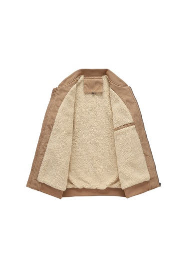 Erkek Sonbahar Ve Kış Kış Giyim Artı Kadife Kalınlaştırılmış Pamuklu Ceket Bol Gündelik Çok Cepli Kadife Ceket Erkek Haki