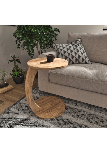 Yan Sehpatekerlekli C Sehpa Koltuk Sehpası Zigon Sehpa Servis...