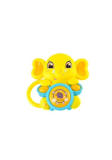 Oyuncak Sevimli Fil Davul Mini Işıklı Sesli 15cm