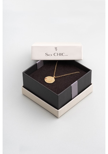 Kova Burcu 18 Ayar Sarı Altın Kaplama 45 Cm Gümüş Kolye Sarı