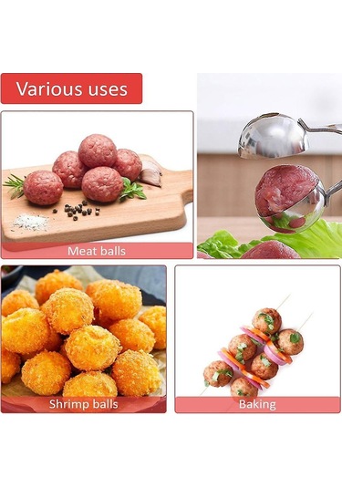 Adet Çıkarılabilir Kaymaz Saplı Yapışmaz Köfte Makinesi, Paslanmaz Çelik Köfte Makinesi - Siyah