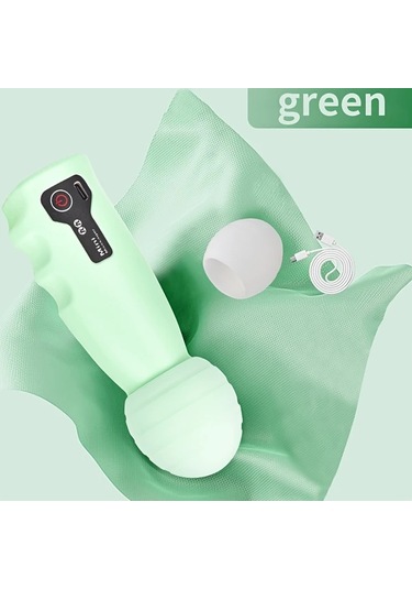 Elmpaly Beyaz Taşınabilir Mini Elektrikli Masaj Aleti, Usb Şarjlı, 4 Hız Ayarlı Beyaz