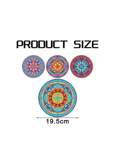 Flybuy Adet Dıy Elmas Sanat Boyama Masa Örtüsü, Masa Dekoru, 19,5x19,5 Cm, 5d Dıy Set Diğer