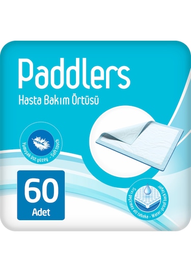 Paddlers 2x30 60 Adet Hasta Bakım Yatak Koruyucu Örtü (60X90 Boyutunda)