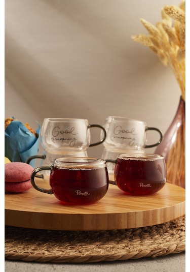 Cozy Morning 6 Lı 150ml Cam Kupa