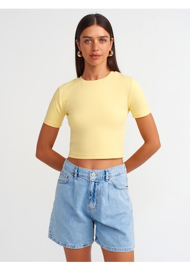 Dilvin Denim Şort 101a71679 Mavi