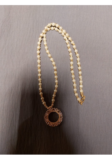 İNCİLİ KOLYE 55CM DORİKALI Gümüş
