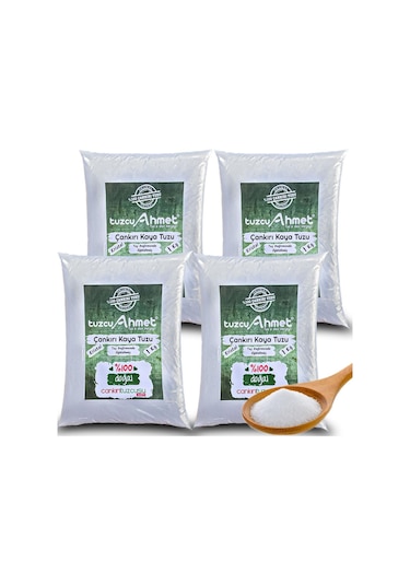 4 KG Taş Değirmende Öğütülmüş Kristal Çankırı Kaya Tuzu