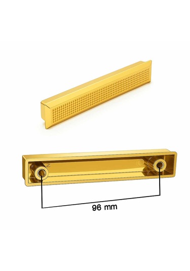 Lüks Monte 96 Mm Mobilya Çekmece Dolap Yatak Odası Şifonyer Genç Ve Çocuk Odası Kulpu Gold